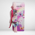 Λαμπάδα με πεταλούδες μαζί με πλάτη