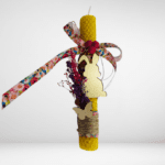 Λαμπάδα λαγουδάκι plexiglass σε μελισσοκέρι