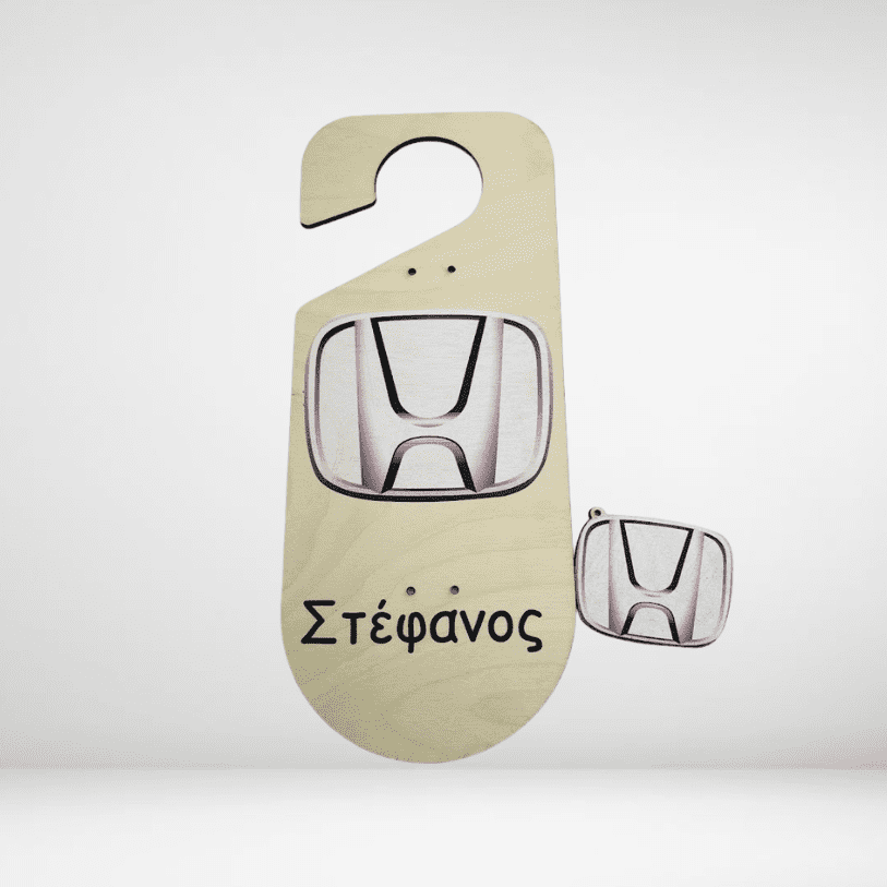 Circle Flower Natural Brand Logo (33) Πλάτη Λαμπάδας μάρκα αυτοκινήτου Honda - Image 1