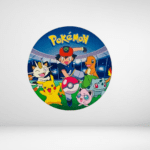 Ξύλινη Φιγούρα στρογγυλό pokemon