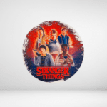 Ξύλινη Φιγούρα στρογγυλό Strainger things