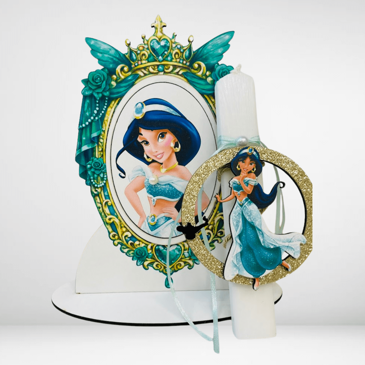 Circle Flower Natural Brand Logo (78) Λαμπάδα μαγικός καθρέφτης jasmine - Image 1