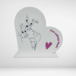 Plexiglass διακοσμητική καρδιά στην καλύτερη μαμά κορίτσι